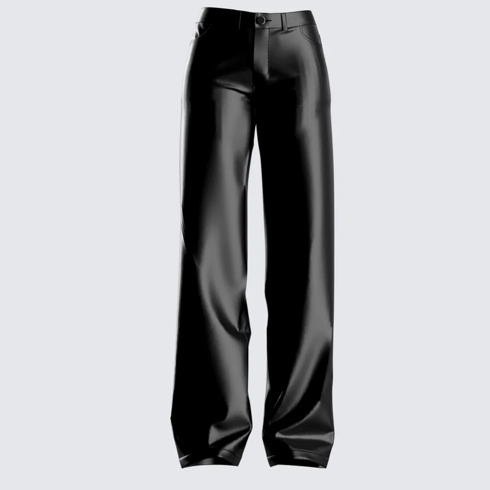 Finesse Faux Leather Pants - Picture 1 of 14